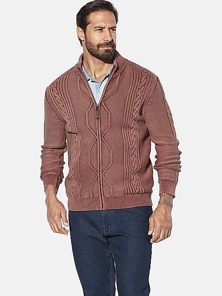 Jan Vanderstorm Cardigan AKSELSKAR mit Zopfmuster günstig online kaufen