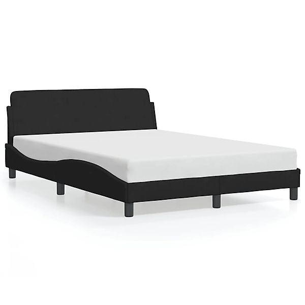 vidaXL Bettgestell Dover Schwarz 120x200 cm Samt 373154 günstig online kaufen