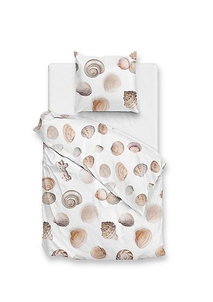 ZO HOME Bettwäsche Maritim, Renforcé, 2 teilig, Muscheln, weiß günstig online kaufen