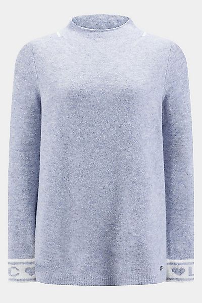 Zaubermond Strickpullover Valentine Strickpullover mit Schriftzug-Detail am günstig online kaufen