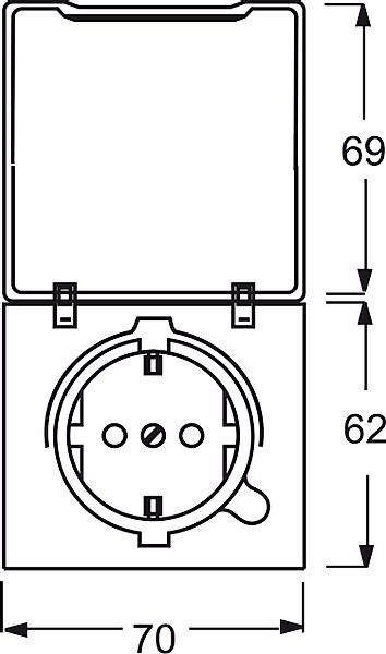 Busch-Jaeger Schuko-Steckdoseneinsatz IP44 anthrazit 20 EUGK-35-101 - 2CKA0 günstig online kaufen