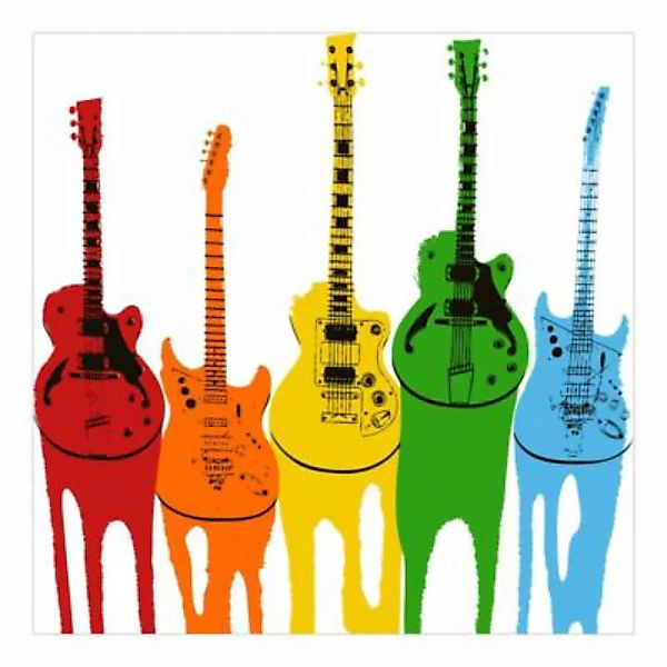 Bilderwelten Kindertapete No.472 Retro Guitars bunt Gr. 336 x 336 günstig online kaufen