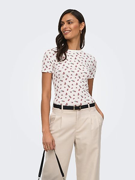 JDY Kurzarmshirt "JDYLUCKY S/S O NECK TOP JRS DIA" günstig online kaufen