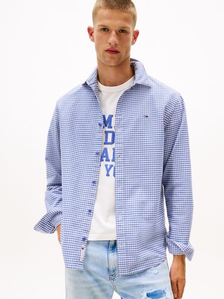 Tommy Jeans Langarmhemd TJM OXFORD CHECK günstig online kaufen
