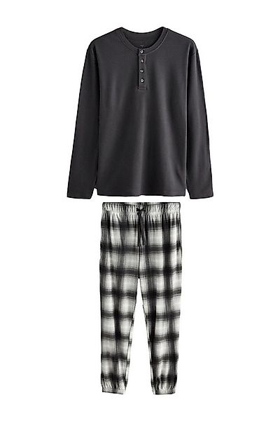 Next Pyjama Weicher, langärmeliger Motionflex-Schlafanzug (2 tlg) günstig online kaufen