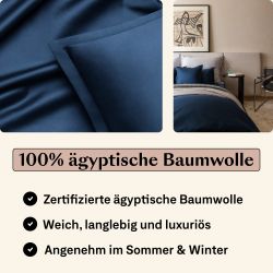 Amqua Bettwäsche Luxus Mako Satin, 100% günstig online kaufen
