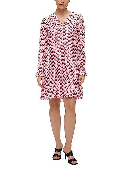 s.Oliver BLACK LABEL Tunikakleid Sommerkleid mit Minimalprint und aus Visko günstig online kaufen