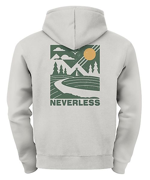 Neverless Hoodie Herren Backprint Berge Outdoor günstig online kaufen