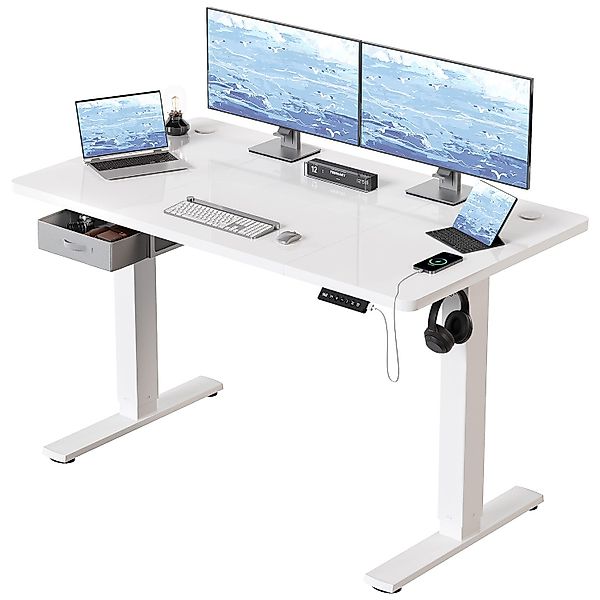 HOMALL Schreibtisch mit Memory-Funktion, höhenverstellbar, breitere günstig online kaufen