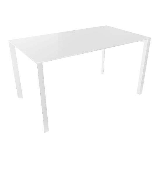Profilo Konferenztisch 80x140 cm Compactop-Platte Weiß günstig online kaufen