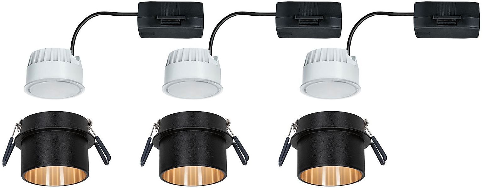 Paulmann LED Bad-Einbauleuchte »Gil«, 3er-Set, Schutzart IP44, 3-Stufen-dim günstig online kaufen