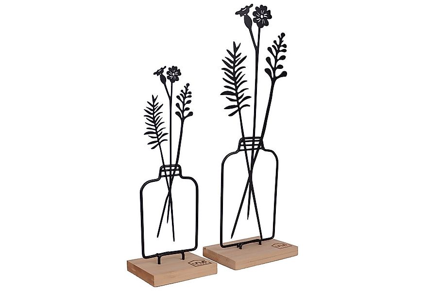 UNUS HOME Dekofigur Aufsteller Blumenvase 2er Set (2er Set in unterschiedli günstig online kaufen