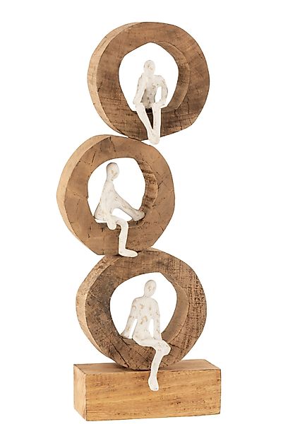 GILDE Dekoobjekt Figur Skulptur DENKER RINGE günstig online kaufen