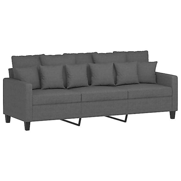 vidaXL 3-Sitzer-Sofa Dunkelgrau 180 cm Stoff 359276 günstig online kaufen