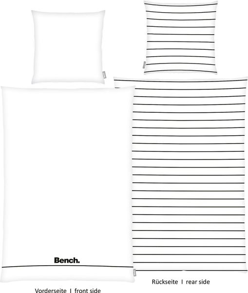 Bench. Wendebettwäsche "Bench" Kissenbezug mit dekorativer Paspel günstig online kaufen
