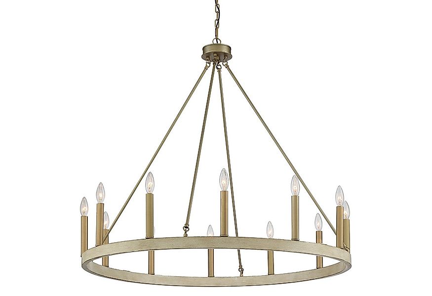 MLT&RIDDLE Kronleuchter Eleganter Wagenrad-Kronleuchter mit 12 Kerzen, ohne günstig online kaufen