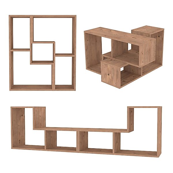 en.casa TV-Board (2 tlg), »Hustersurd« Modulares günstig online kaufen