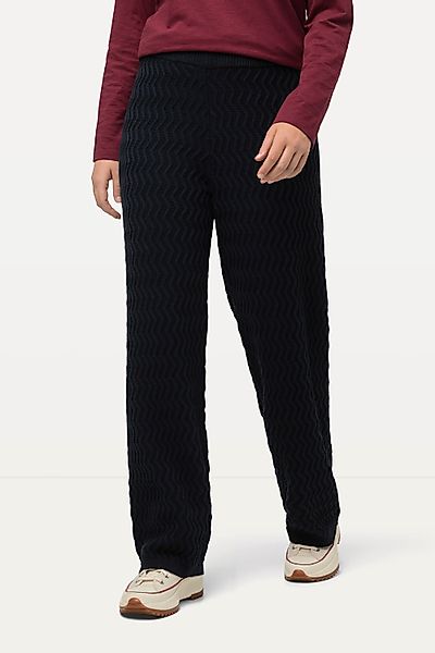 Ulla Popken Schlupfhose Strickhose Rose gerades günstig online kaufen