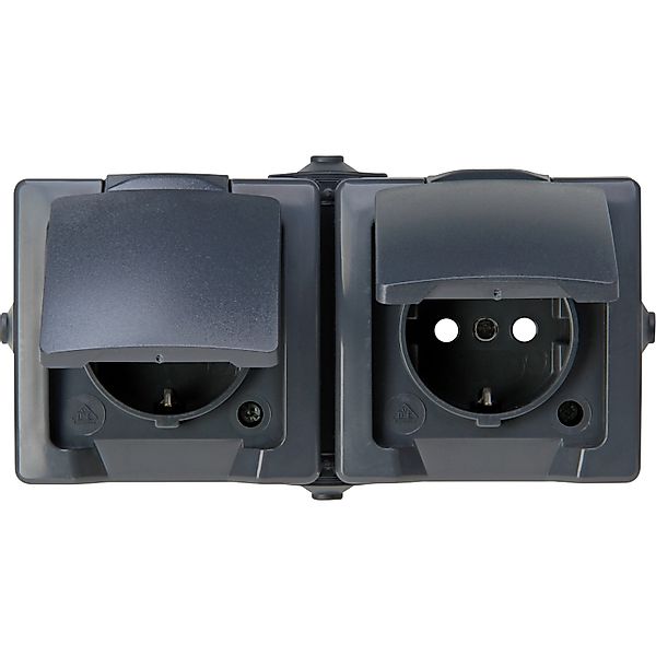 Kopp Steckdose Anthrazit 1 Stück günstig online kaufen