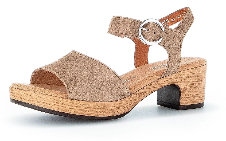 Gabor KRETA Sandalette, Blockabsatz, Sommerschuh, Riemchensandale günstig online kaufen