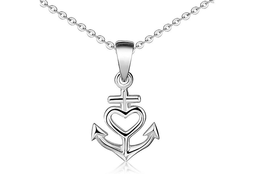 Materia Kettenanhänger Anker mit Herz Liebe Hoffnung KA-92, 925 Sterling Si günstig online kaufen