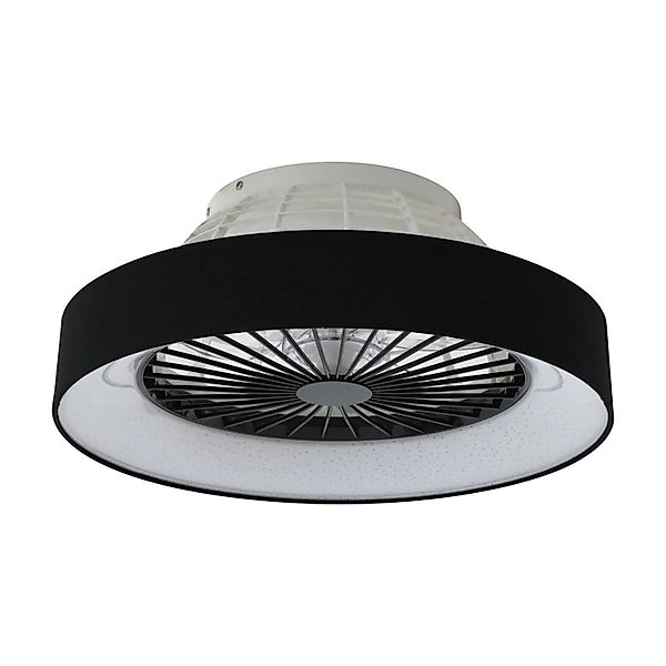 Lindby LED Deckenventilator mit Lampe Mace 10022136 Dimmbar Leselampe Moder günstig online kaufen