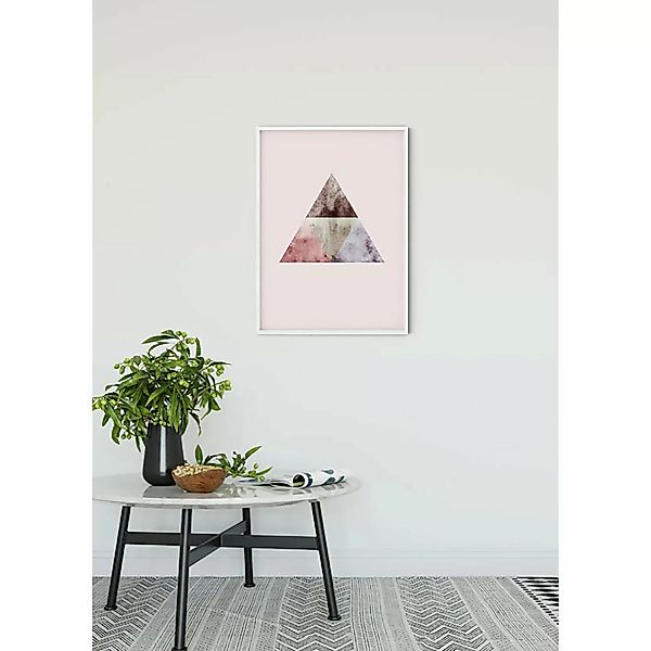 Komar Wandbild Triangles Top Red 50 x 70 cm günstig online kaufen