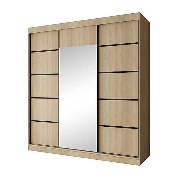 Beautysofa Schiebetürenschrank Monika (3-türig Schrank mit günstig online kaufen