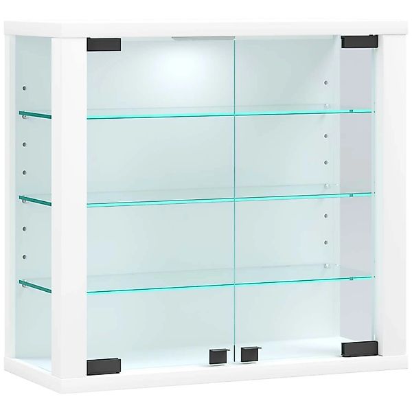 ebuy24 VitrosaS Vitrinenschrank Wandhängend 2 Glastüren Weiß günstig online kaufen