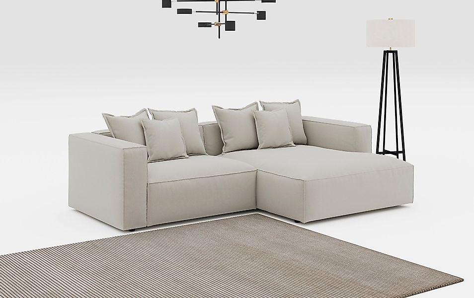 INOSIGN Ecksofa "Cowboy L-Form", mit 6 Kissen, kubisches Sofa günstig online kaufen