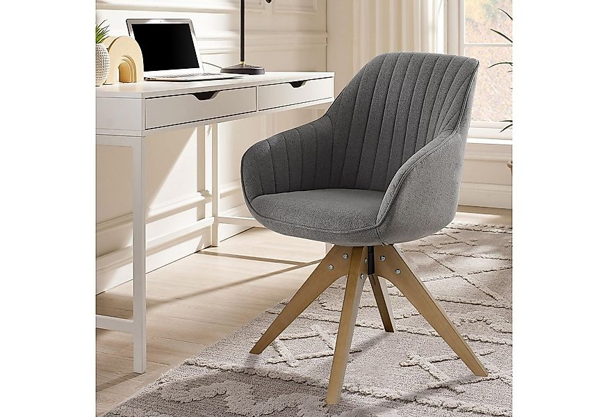 Art Leon Esszimmerstuhl CC001 (Esszimmerstühle Drehbar Baumwollleinenstuhl günstig online kaufen