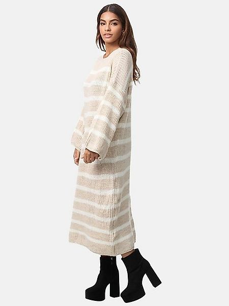 Elara Strickkleid Elara Damen Strickkleid Gestreift (1-tlg) günstig online kaufen