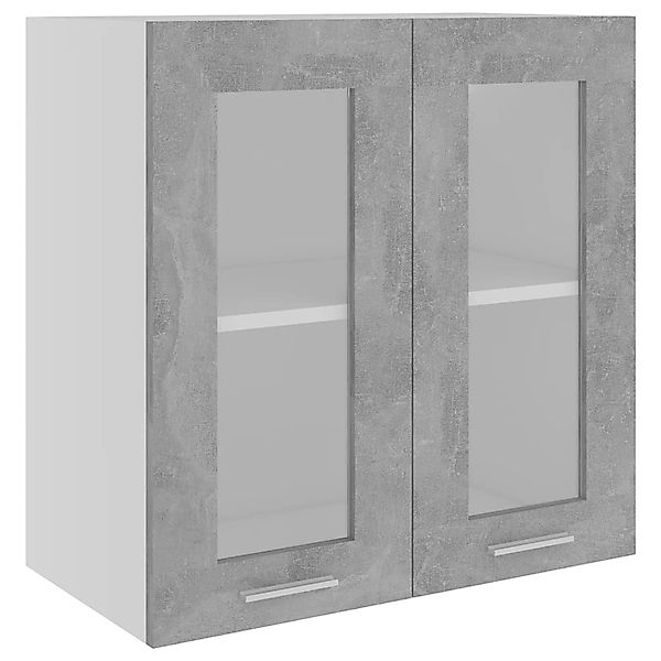 Hängeglasschrank Betongrau 60x31x60 Cm Spanplatte günstig online kaufen