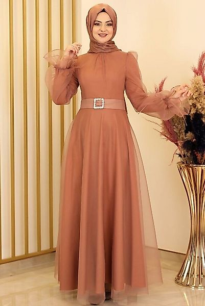 Modavitrini Abendkleid Damen Kleid langärmliges Maxikleid Abiye Abaya Hijab günstig online kaufen