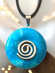 Steinfixx® Lange Kette echter Edelsteindonut 30 günstig online kaufen