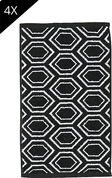 done.® Handtuch Set »Ethno 4x Gästetücher (30x50 cm)«, (Set, 4 St., 4 Gäste günstig online kaufen