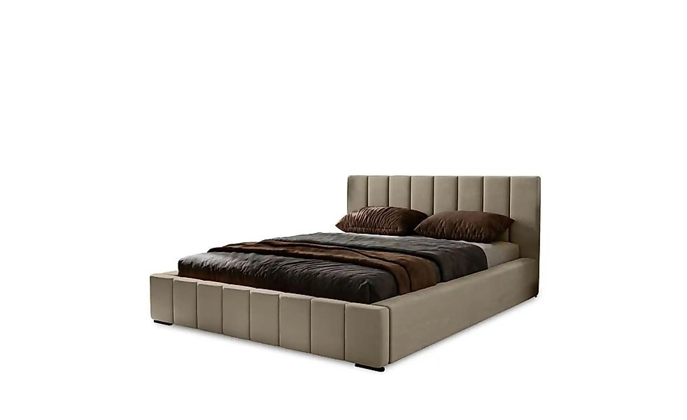 Polsterbett mit Stauraum  Nelia ¦ braun ¦ Maße (cm): B: 215 H: 100 Betten > günstig online kaufen