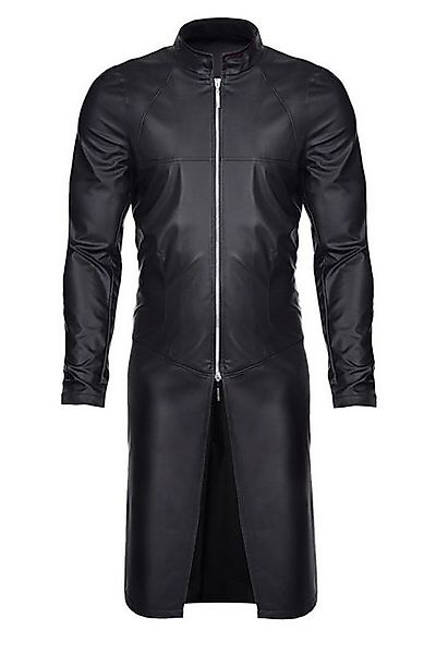 Regnes Fetish Planet Lederimitatmantel Herren-Mantel in schwarz - M günstig online kaufen