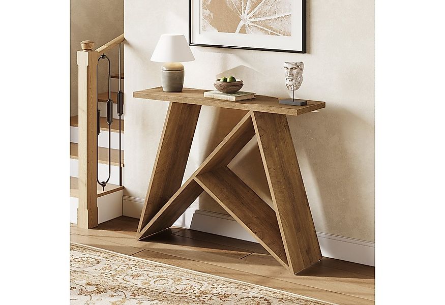 Tribesigns Konsolentisch 105 cm Eingangstisch, schmaler Bauernhaus Sofatisc günstig online kaufen