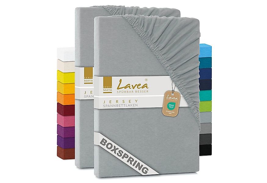 Lavea Spannbettlaken Maya, in Gr. 60x140, 90x200, 120x200, 140x200, 180x200 günstig online kaufen