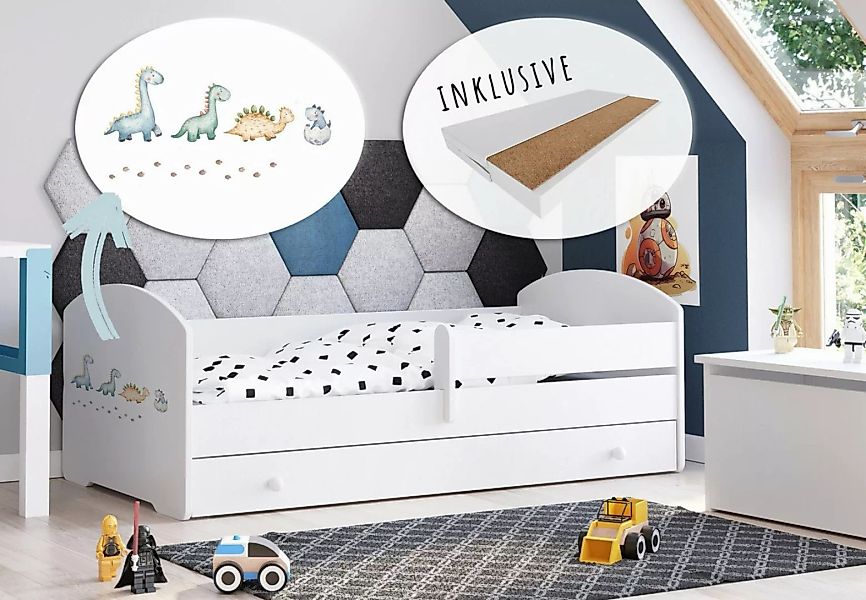 Kids Collective Kinderbett Komplettbett 70x140 cm, 80x160 cm mit Matratze u günstig online kaufen