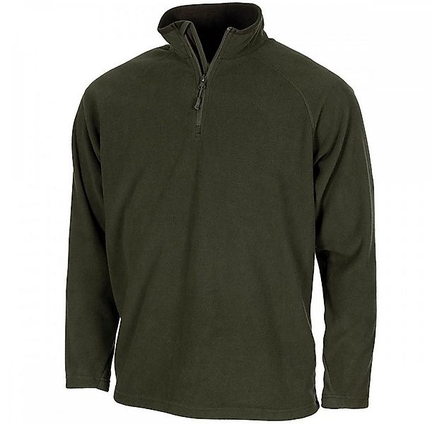 MFH Langarmshirt Shirt, "Troyer", Microfleece, langarm, oliv, 200 g/m² - günstig online kaufen