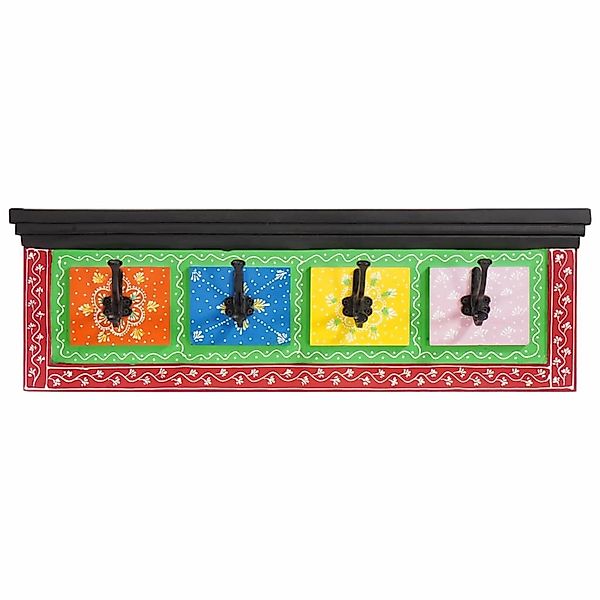 vidaXL Kleiderständer Schwarz 80 x 25 x 2 cm Holzwerkstoff 4017580 günstig online kaufen