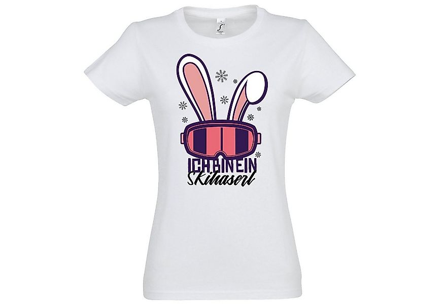 Youth Designz T-Shirt Ich Bin Ein Ski Haserl Damen Shirt mit trendigem Fron günstig online kaufen