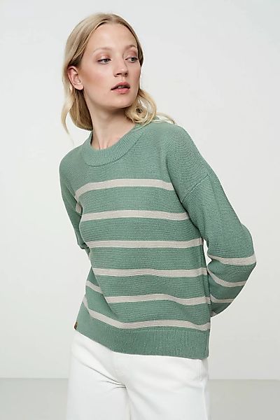 CELOSIA Gestreifter Pullover aus Bio Baumwolle günstig online kaufen