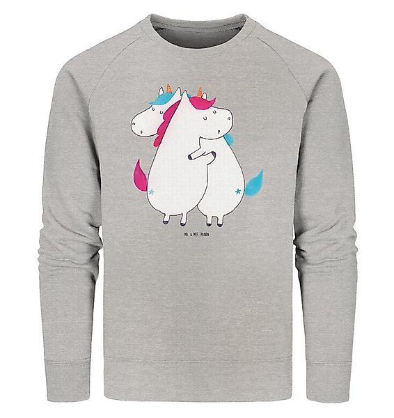 Mr. & Mrs. Panda Longpullover Einhörner Umarmen Größe M - Heather Grey - Ge günstig online kaufen