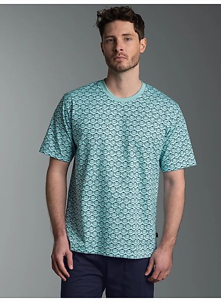 Trigema T-Shirt "TRIGEMA T Shirt mit Allover-Muster "Äffchen"" 1 günstig online kaufen