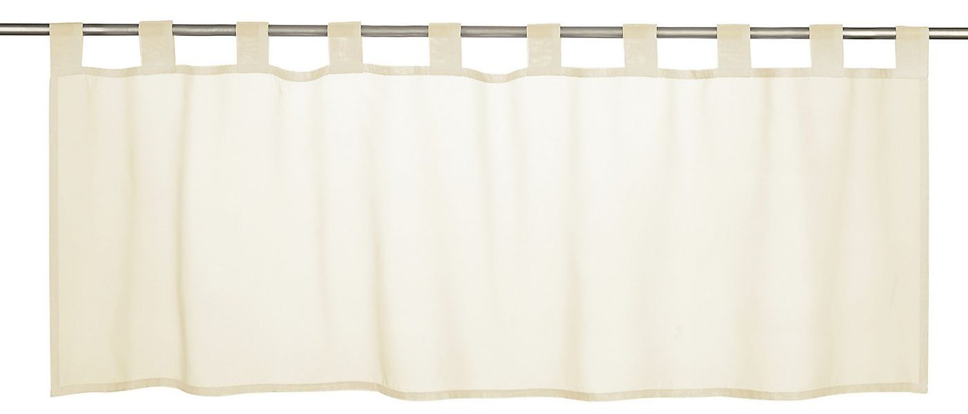ELBERSDRUCKE Scheibengardine Bistrogardine Basic Uni beige transparent 48x1 günstig online kaufen