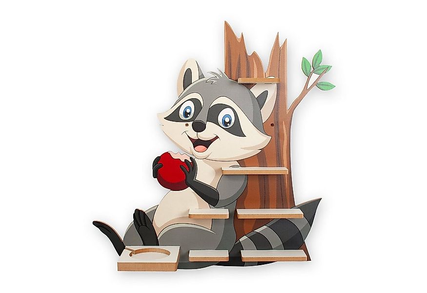 Kreative Feder Kinderregal MUSIKBOX-REGAL Waschbär, für TONIE-BOX und TONIE günstig online kaufen