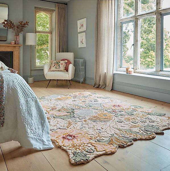 FLAIR RUGS Wollteppich "Daphne Floral, 100% Wolle" rechteckig 10 mm Höhe or günstig online kaufen